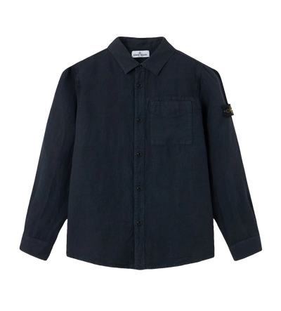 Kids Regular Fit Overshirt in Navy Blue