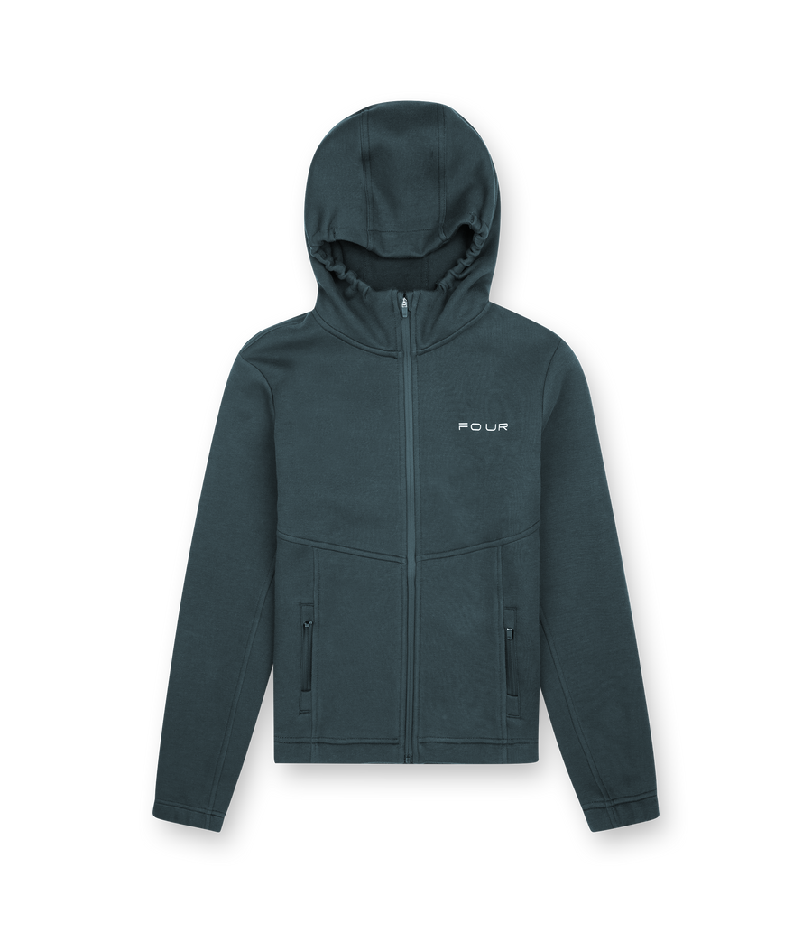 Sportswear Fleece Trainingsjack Donkergroen