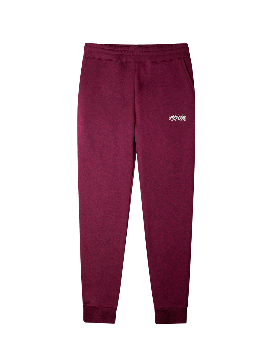 Circles Logo Sweatpants Red Melange