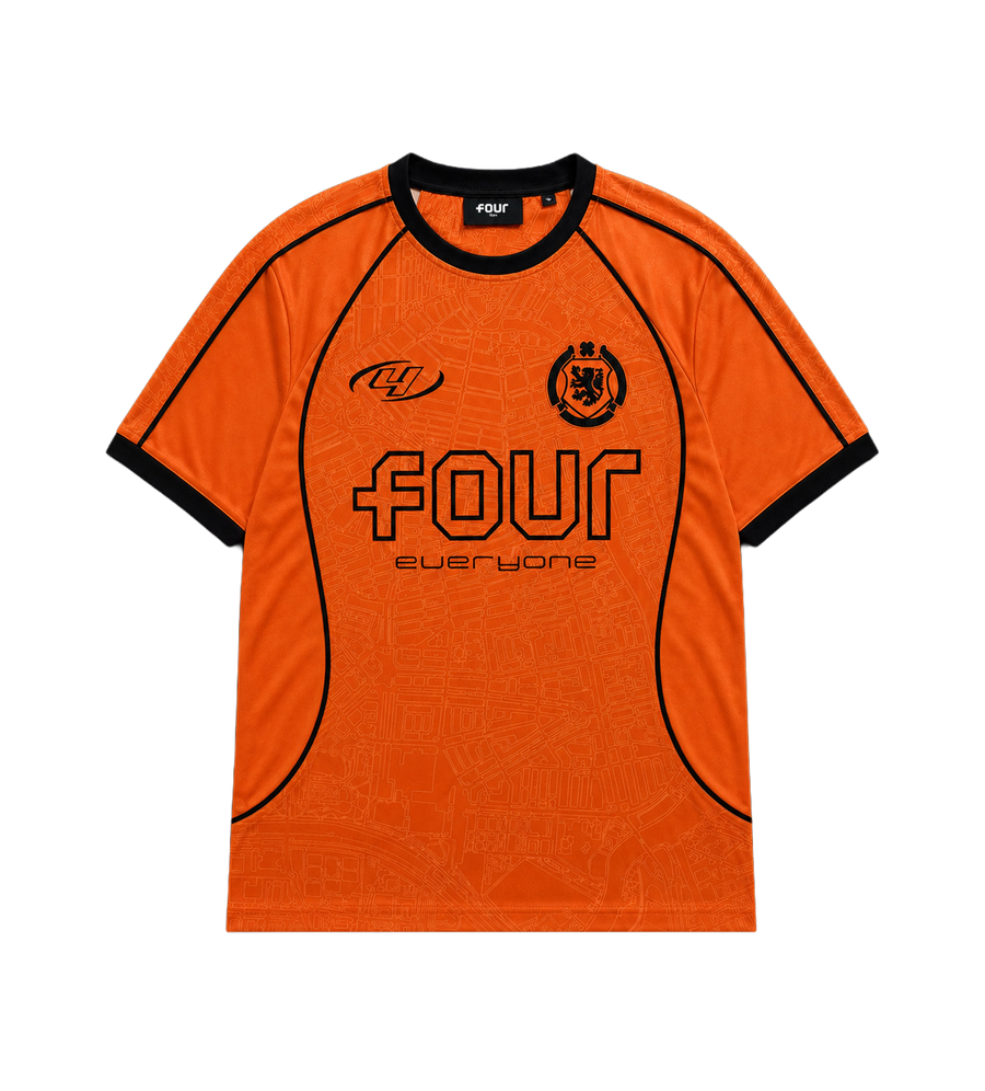 Map Football T-shirt in Orange