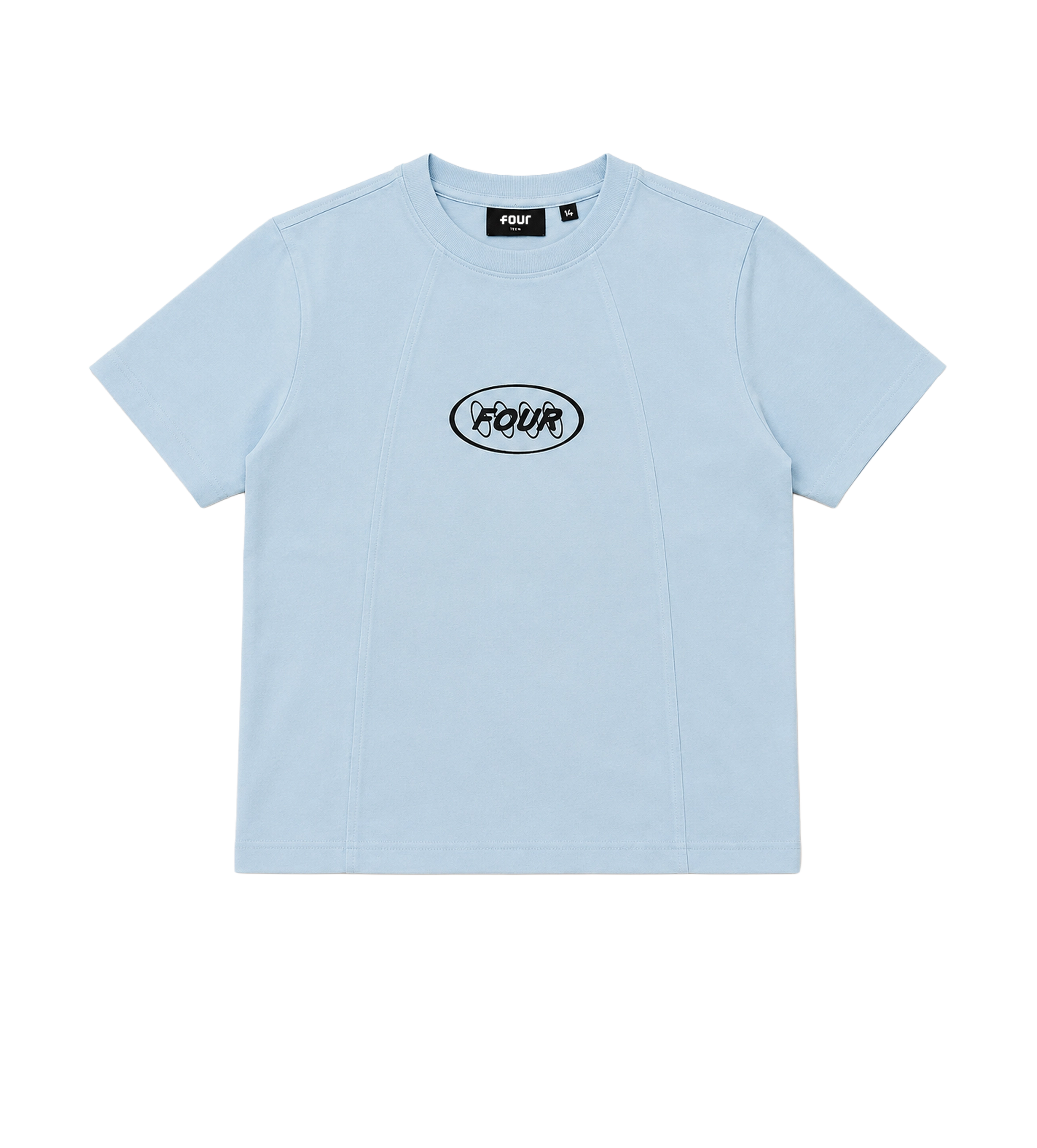 Contained Circles T-shirt Lichtblauw