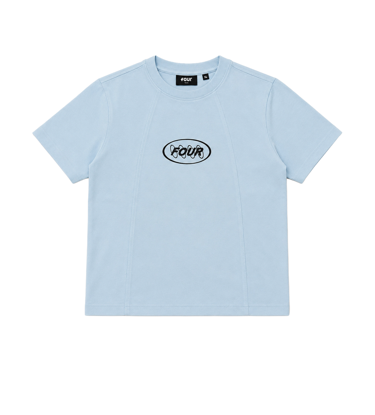 Contained Circles T-shirt Lichtblauw