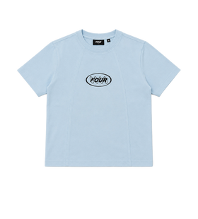 Contained Circles T-shirt Lichtblauw