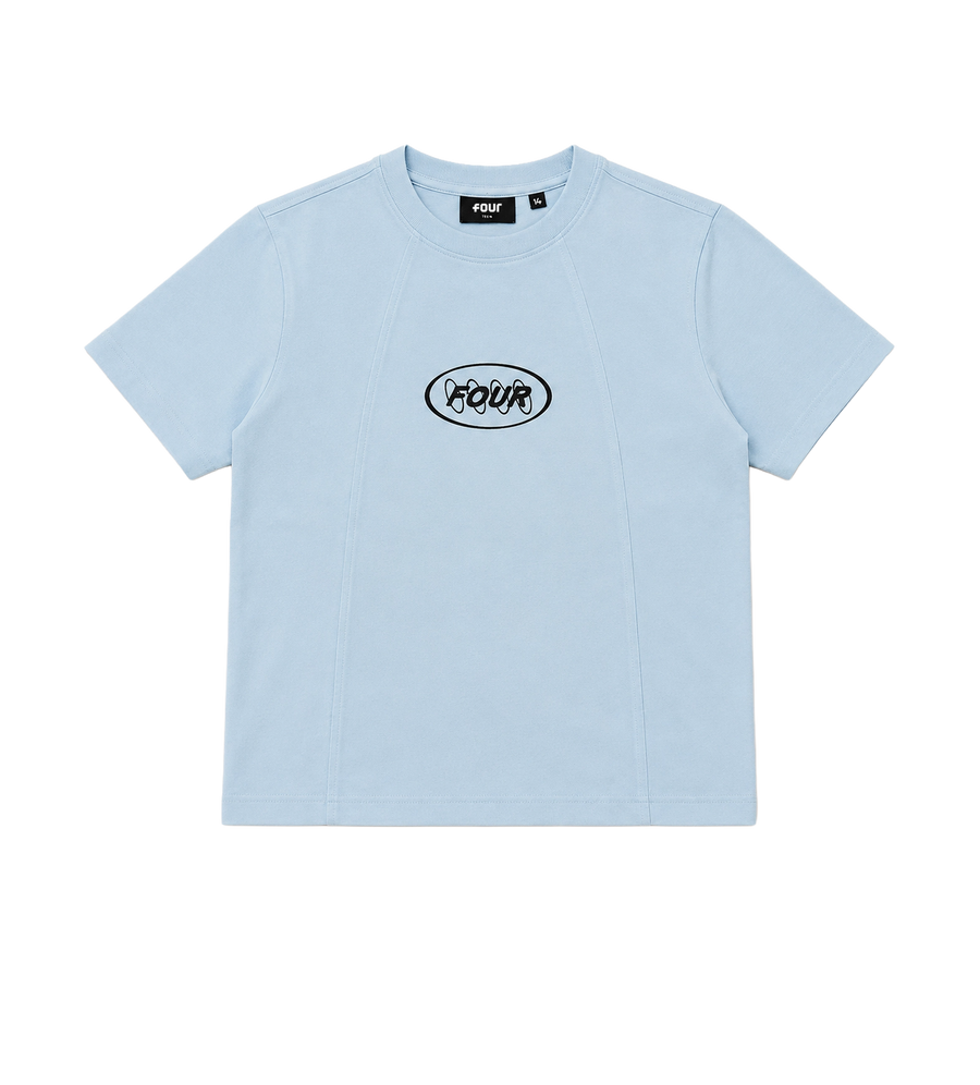Contained Circles T-shirt Light Blue