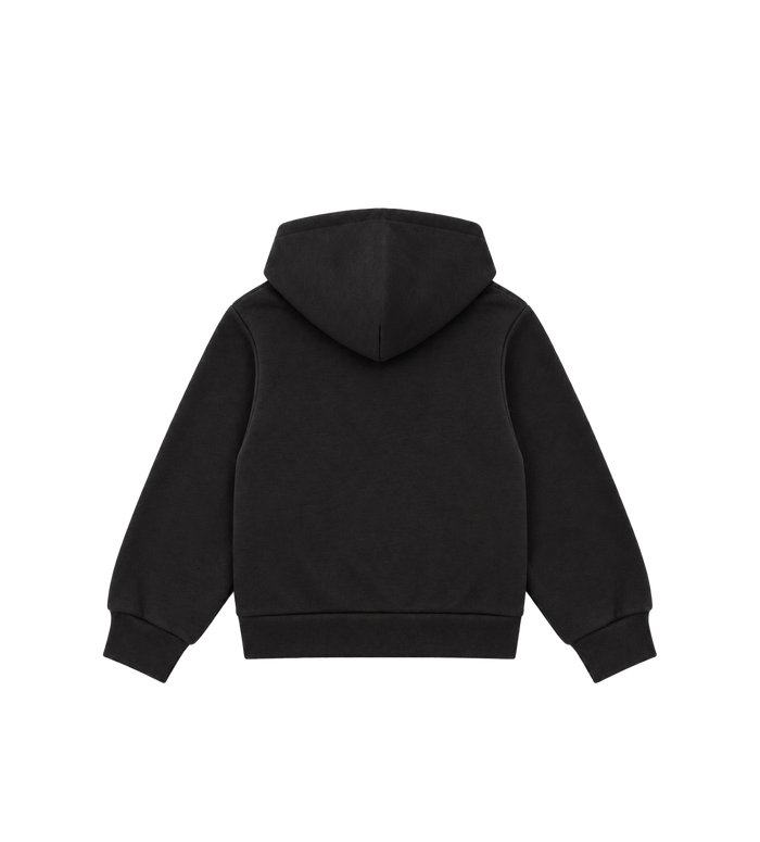 Logo Zip Up Hoodie black