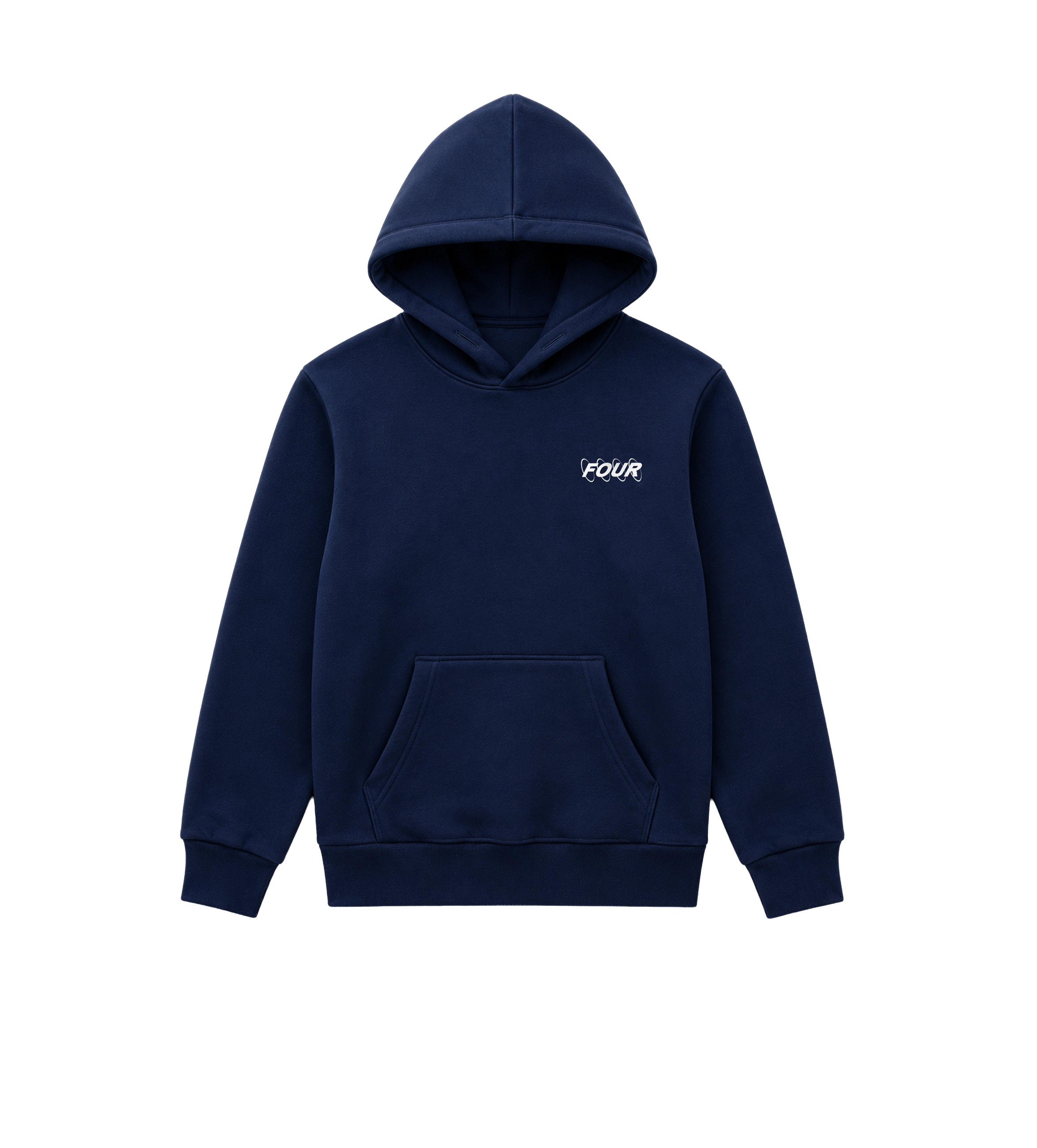 Circles Logohoodie marineblauw