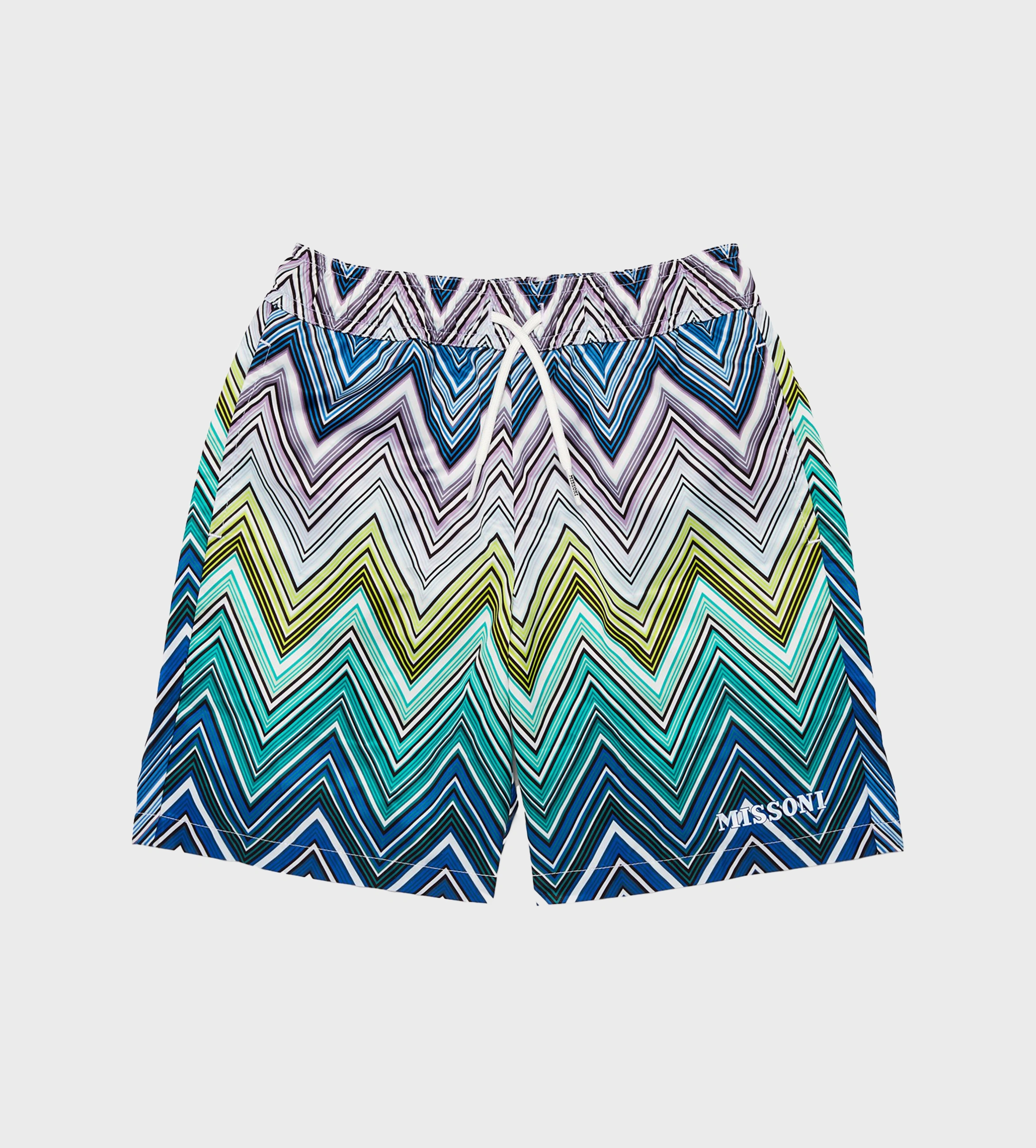 Zigzag-Print Swim Shorts Multi