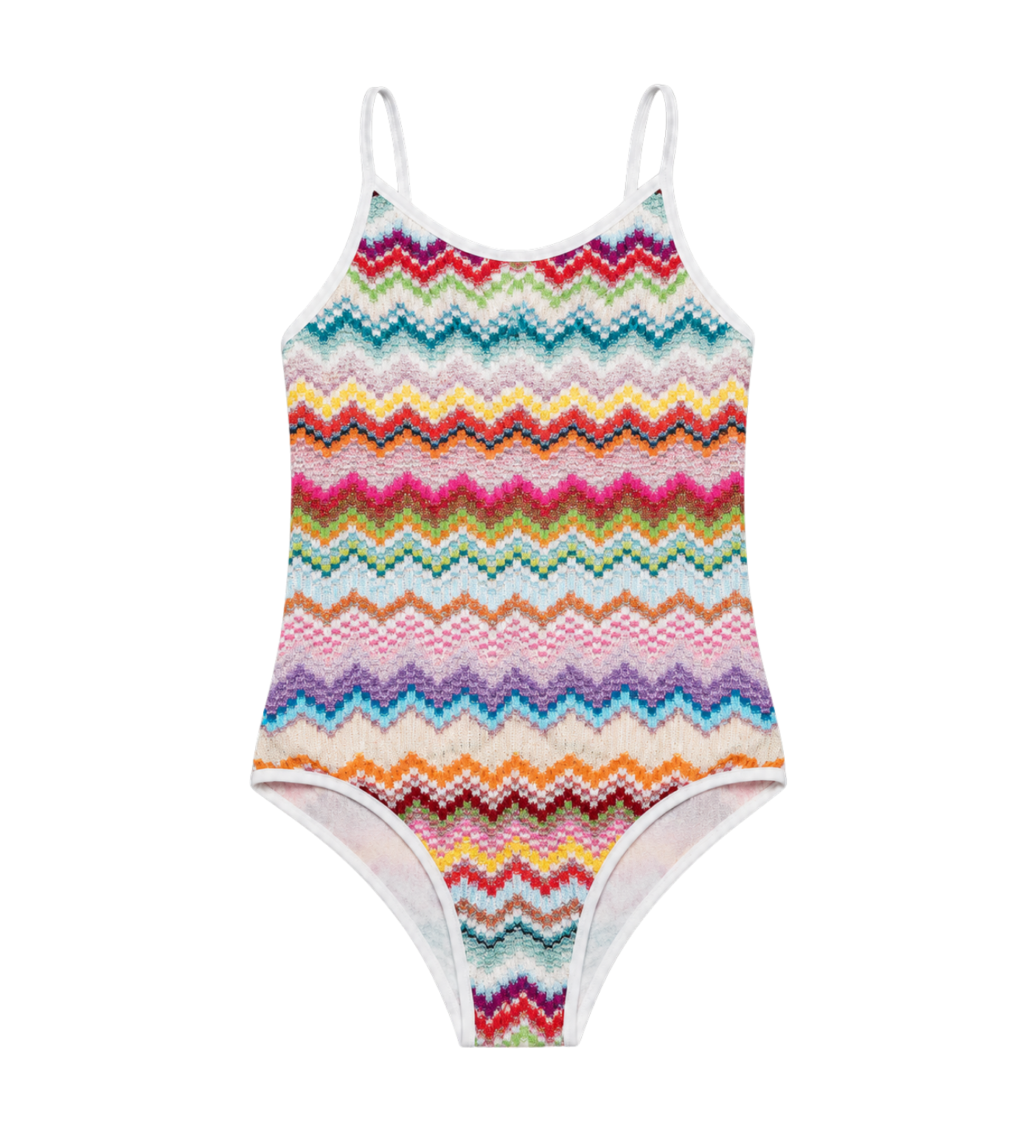 Kids Zigzag gebreid badpak veelkleurig