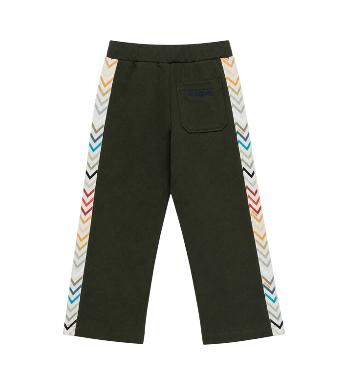 Kids Joggingbroek met geborduurd logo donkergroen