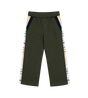 Kids Embroidered Logo Joggers Dark Green