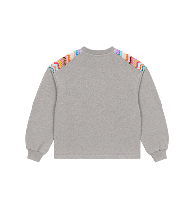 Kids Logosweatshirt grijs Melange