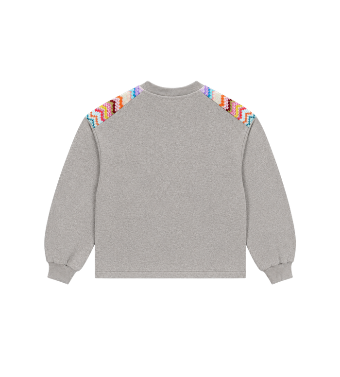 Kids Logosweatshirt grijs Melange
