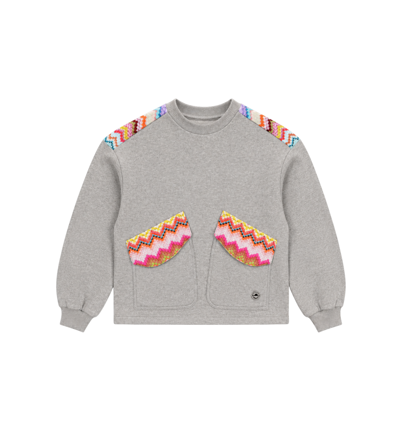 Kids Logosweatshirt grijs Melange