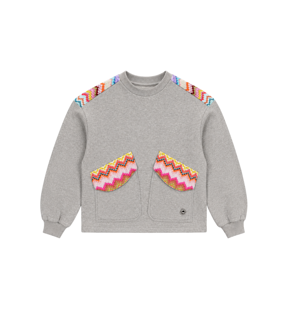 Kids Logosweatshirt grijs Melange