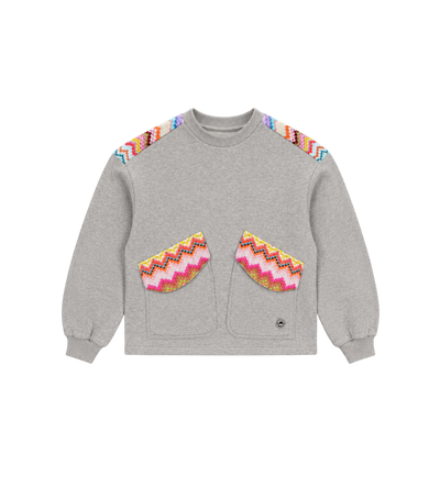 Kids Logosweatshirt grijs Melange