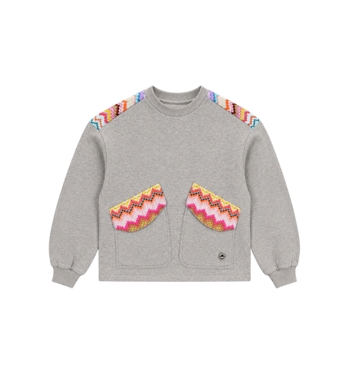 Kids Logosweatshirt grijs Melange