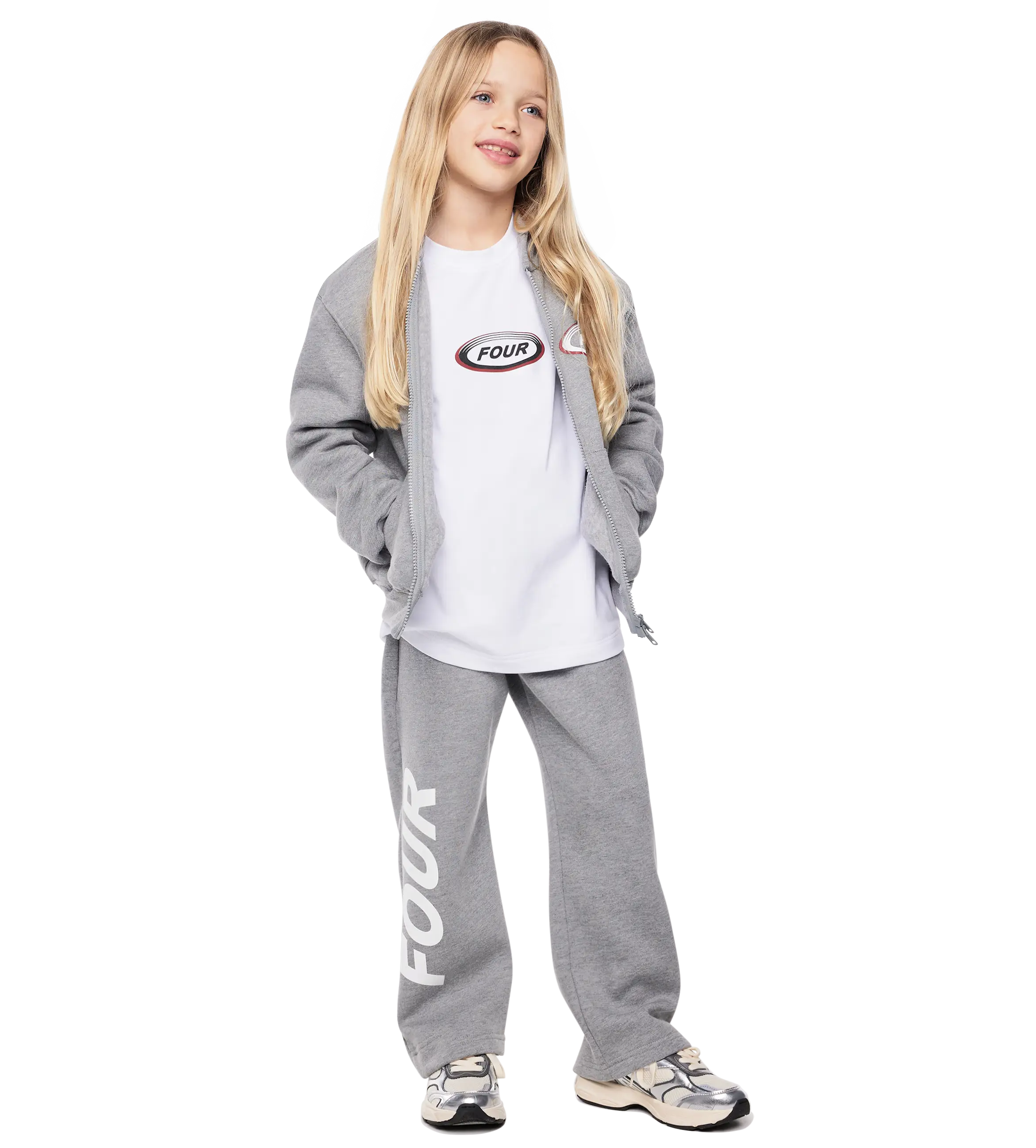 Reconstructed Circles Straight Leg Pants Grey Melange