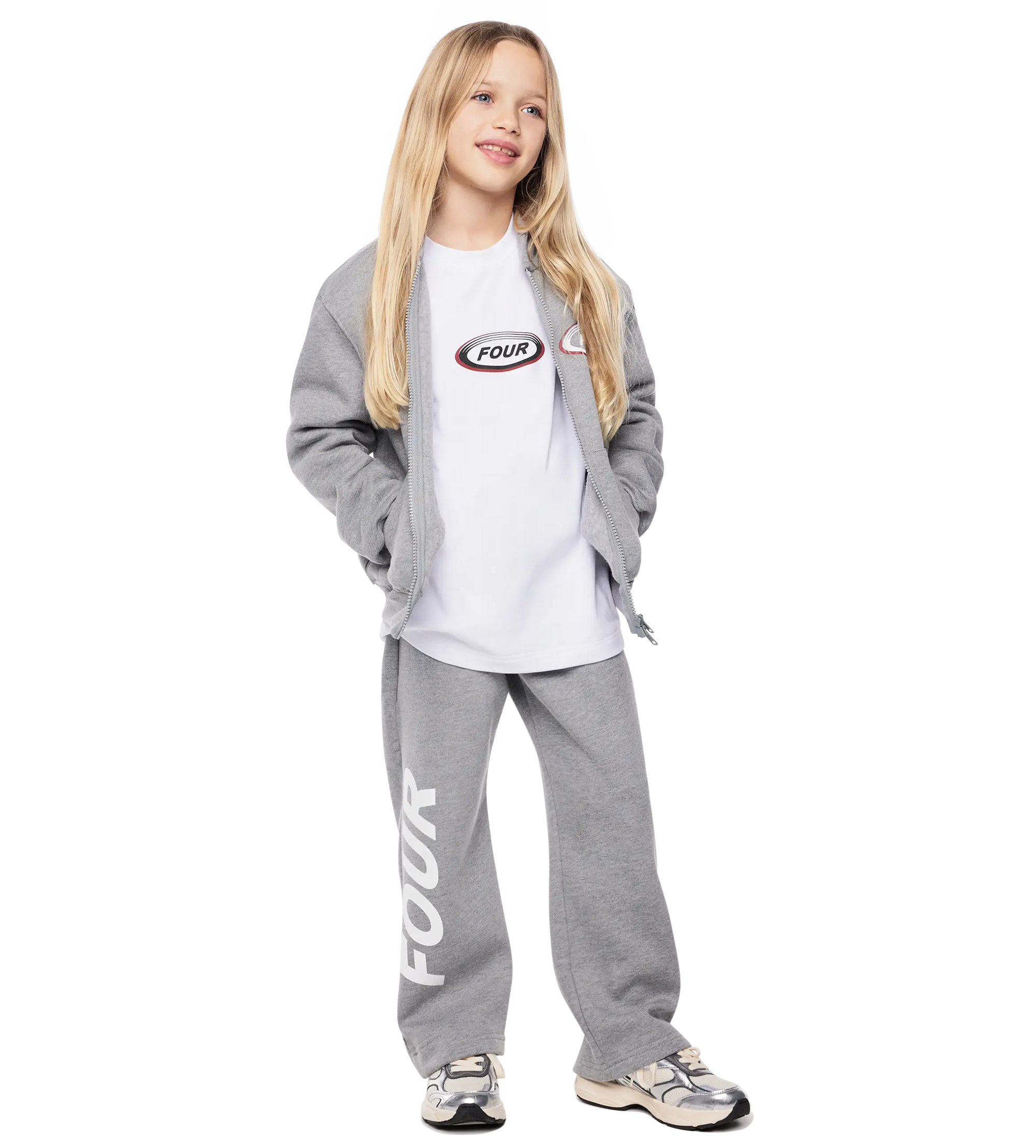 Reconstructed Circles Straight Leg Pants Grey Melange