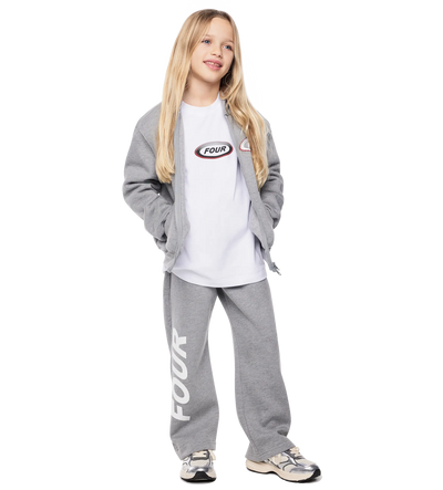 Reconstructed Circles Straight Leg Pants Grey Melange
