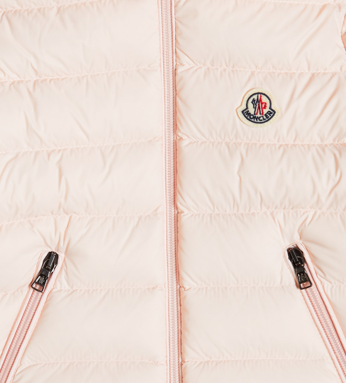 Logo-Patch Hooded Padded Jacket Pink