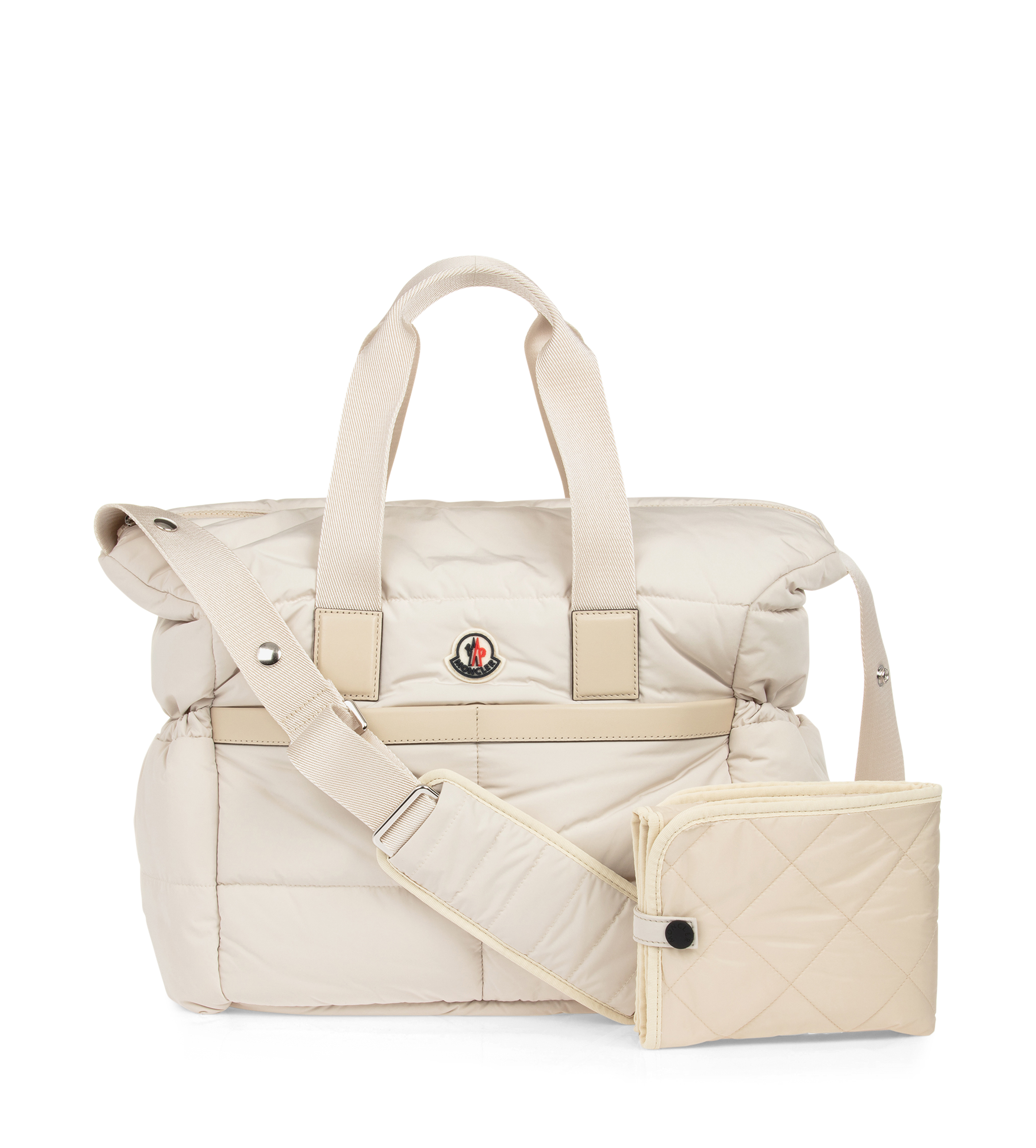 Moncler Nylon Diaper Bag Beige