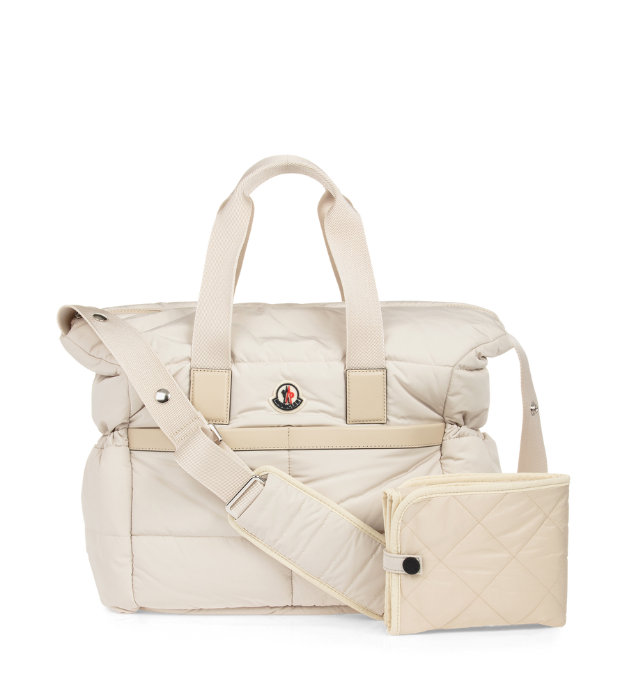 Moncler Nylon Diaper Bag Beige