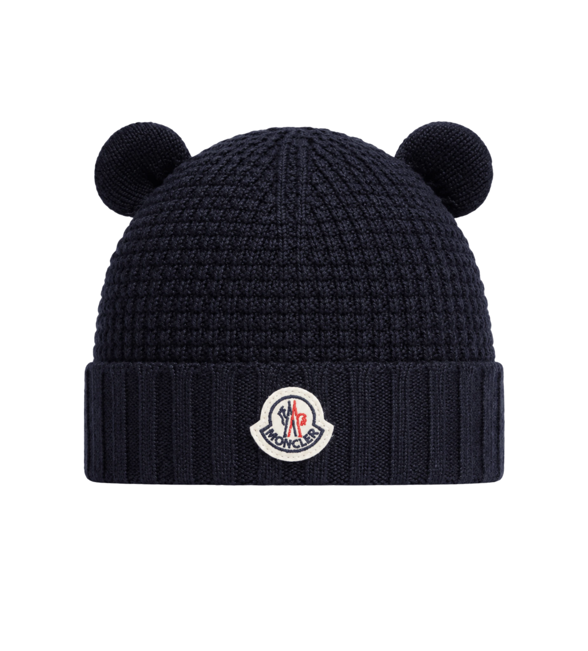 Wollen muts met teddybeeroren, marineblauw