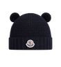 Wollen muts met teddybeeroren, marineblauw