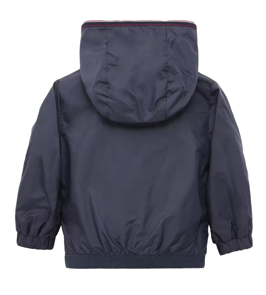 Moncler Anton Hooded Rain Jacket in Navy Blue (Kids)