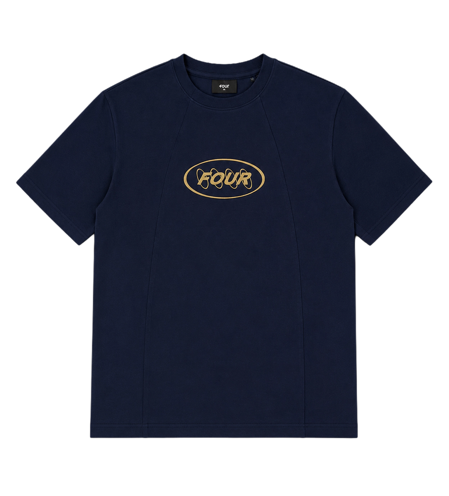 Contained Circles T-shirt Dark Blue