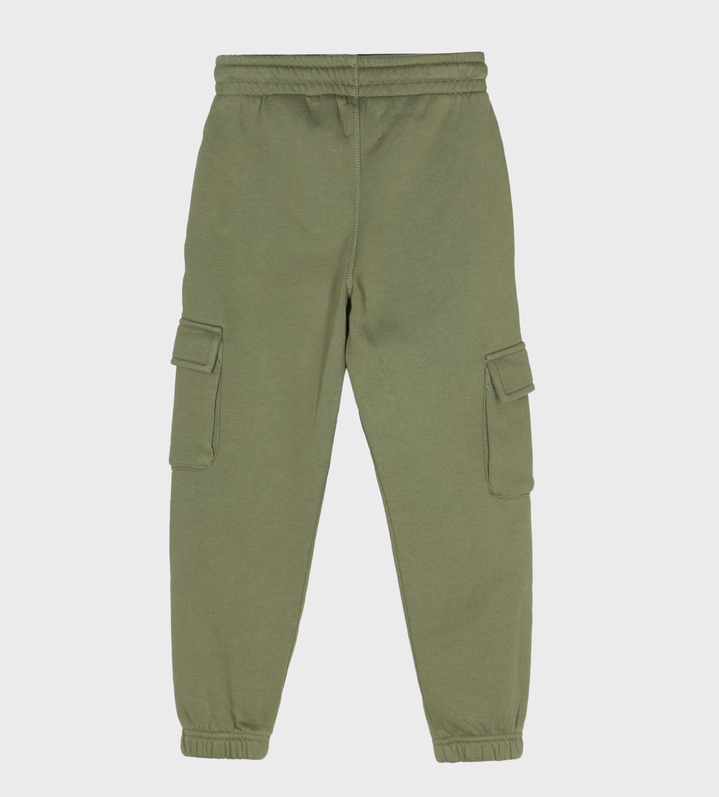 Logo-Print Drawstring Tapered Trousers Green