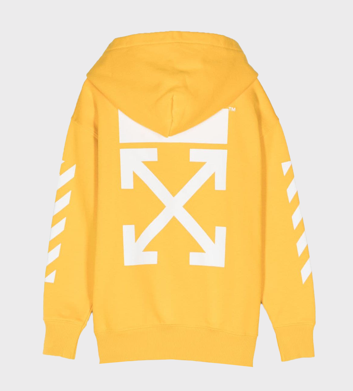 Logo-Print Hoodie Ocher Yellow