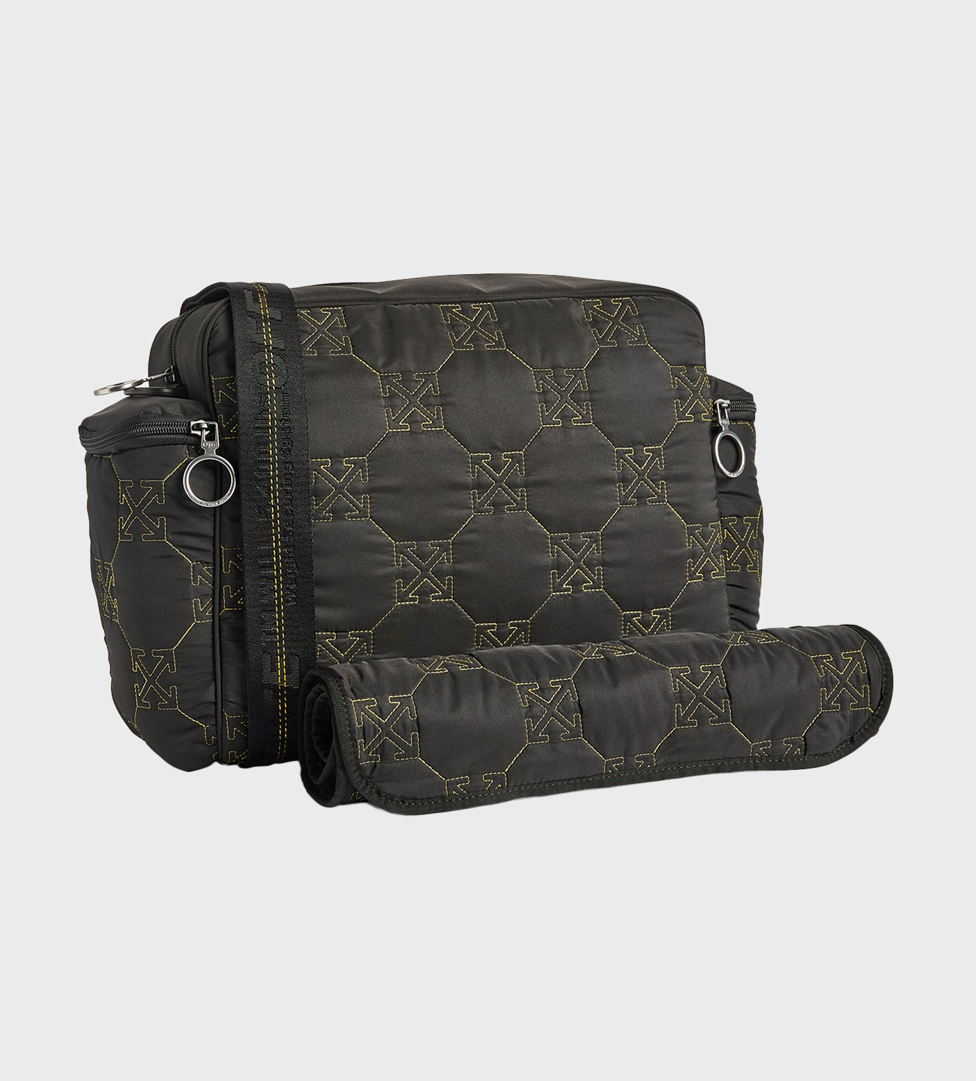 OW Logo Diaper Bag Black