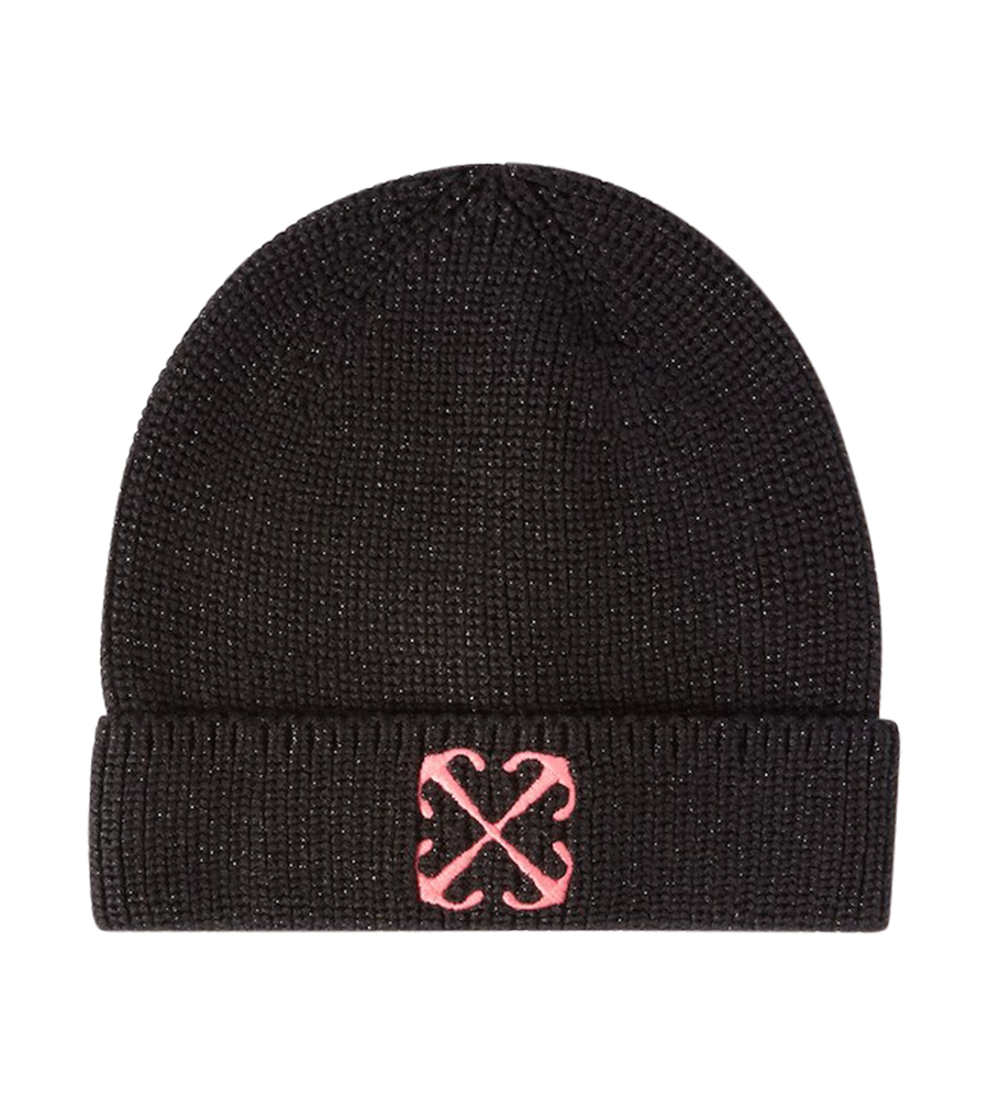 Glittery Arrow Beanie Black