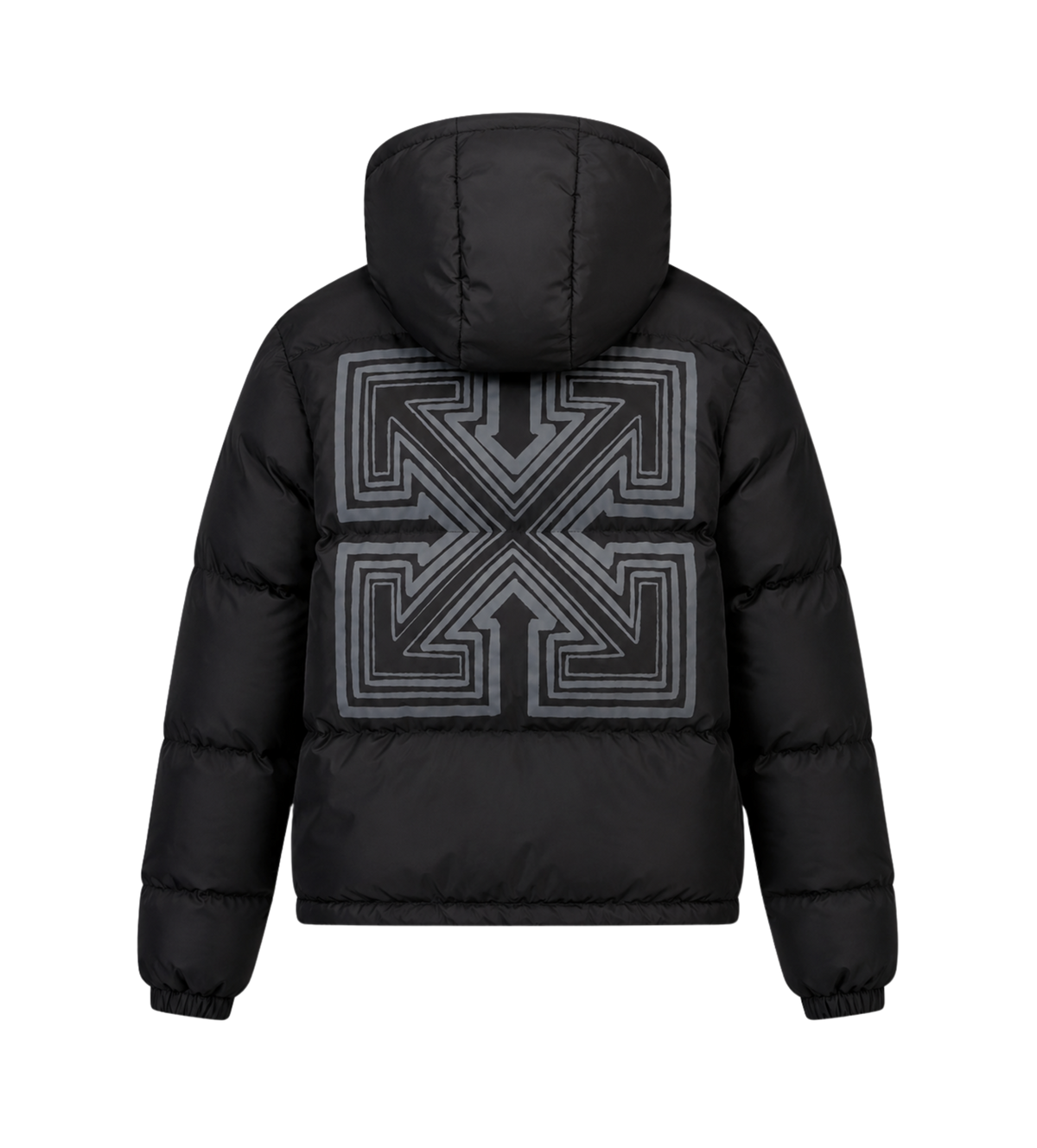 Kids Logo gewatteerde winterjas zwart