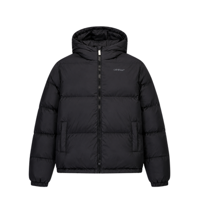 Kids Logo gewatteerde winterjas zwart