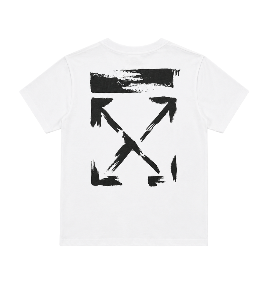 Kids Arrow Paint Logo T-Shirt White