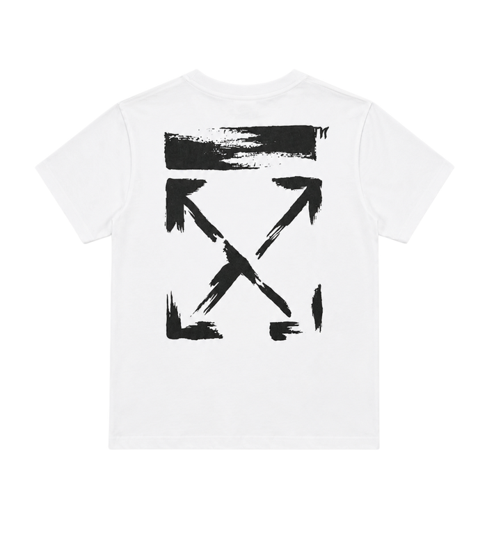 Kids Arrow Paint Logo T-Shirt White
