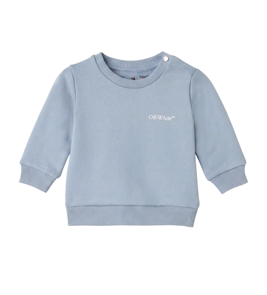 Off-White Kids Scribble Logo Sweatshirt in Light Blue