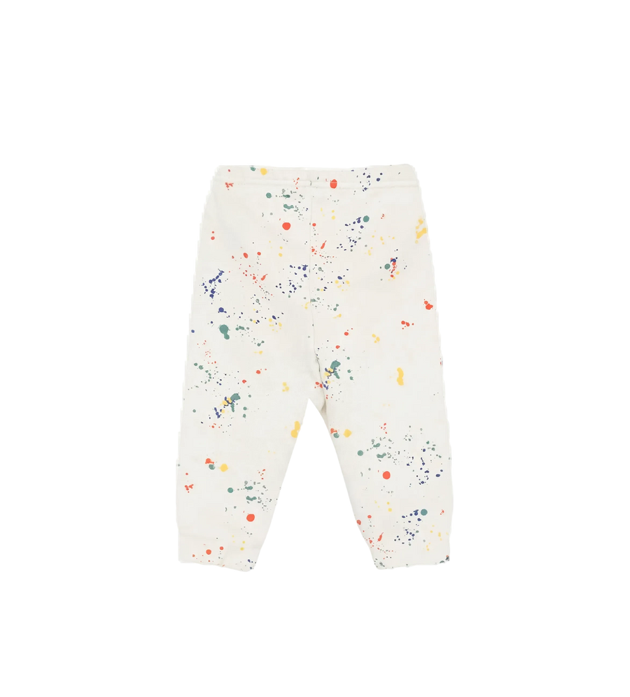 Off-White Kinderbroek met verfspetters in wit