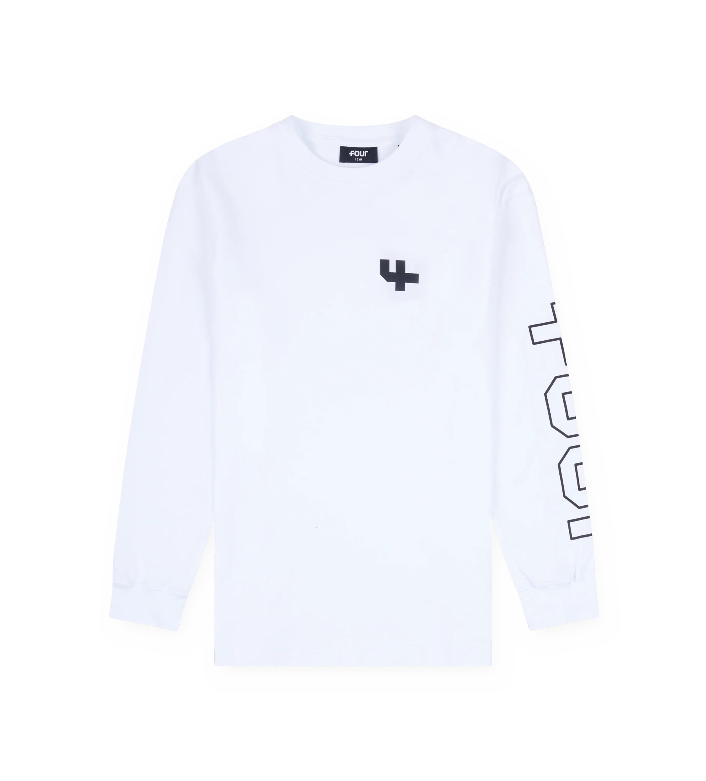 Outline Longsleeve Cuffed wit