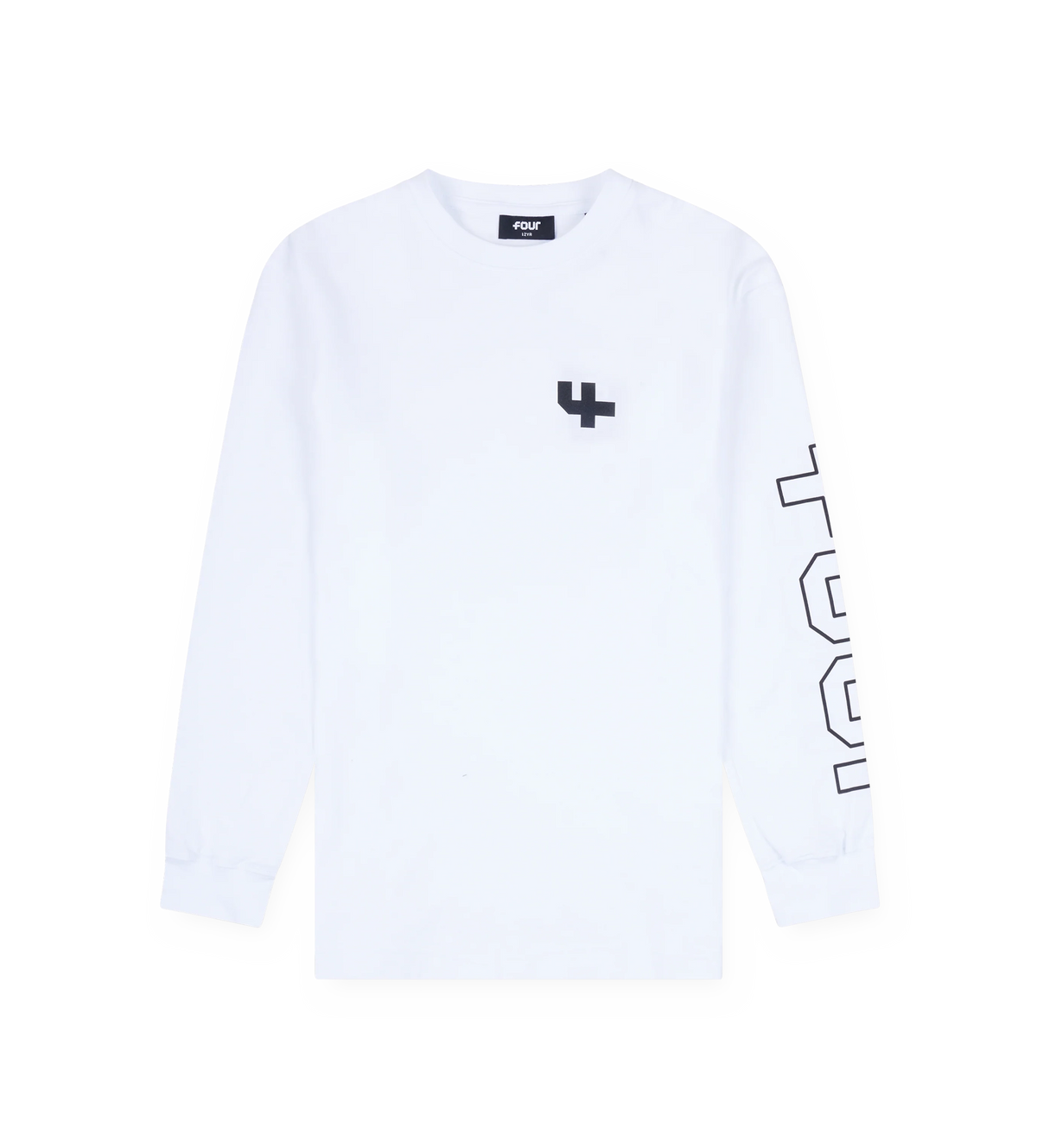 Outline Longsleeve Cuffed wit