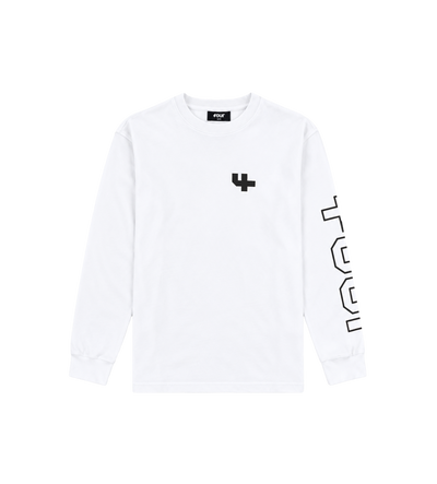 Outline Longsleeve Cuffed wit