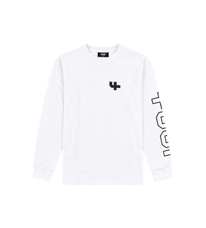 Outline Longsleeve Cuffed wit