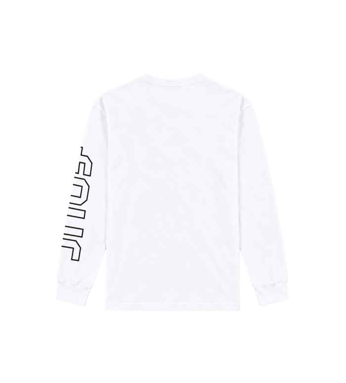 Outline Longsleeve Cuffed wit