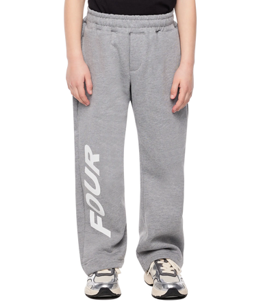 Reconstructed Circles Straight Leg Pants Grey Melange