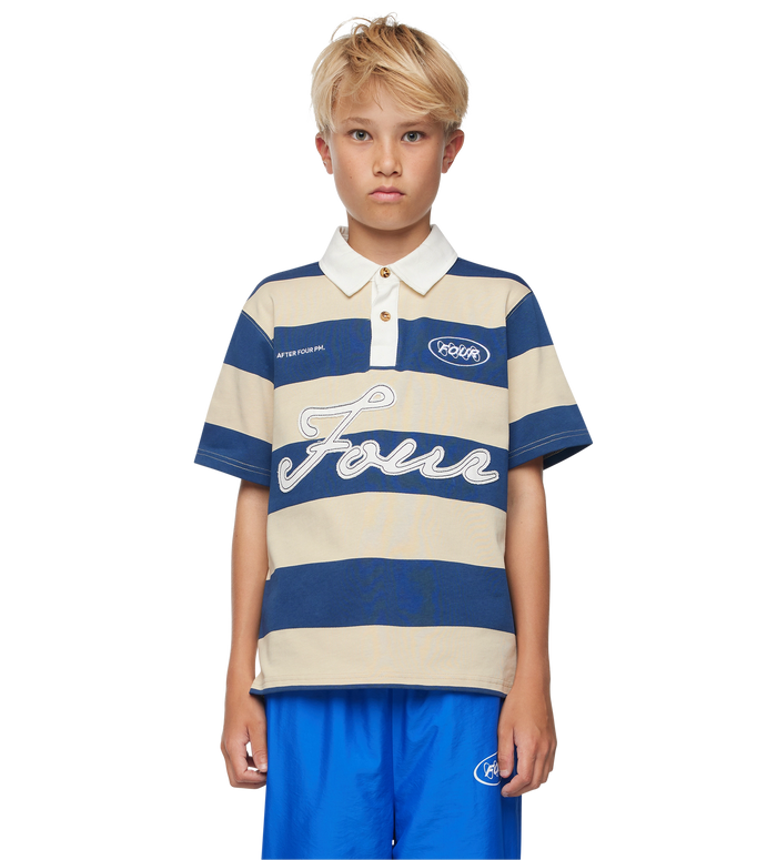Script Polo Faded Brick/ Dark Blue