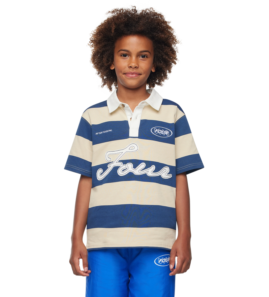 Script Polo Faded Brick/ Dark Blue