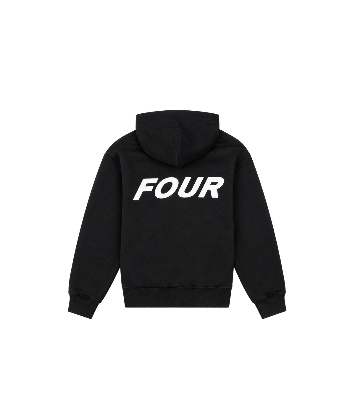 Reconstructed Circles Zip Up Hoodie Zwart