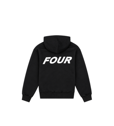 Reconstructed Circles Zip Up Hoodie Zwart